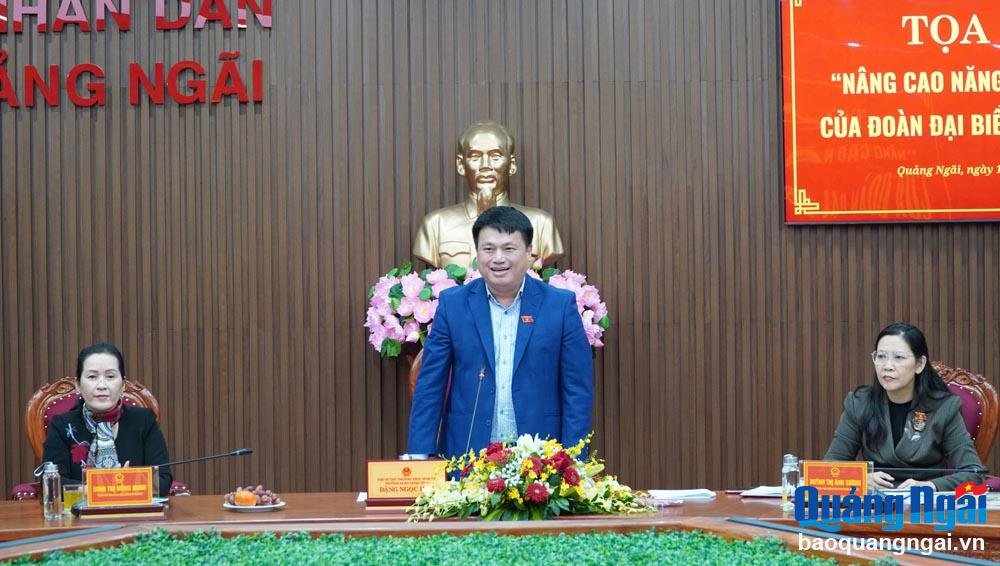 Tọa đàm “Nâng cao năng lực hoạt động của Đoàn đại biểu Quốc hội tỉnh”