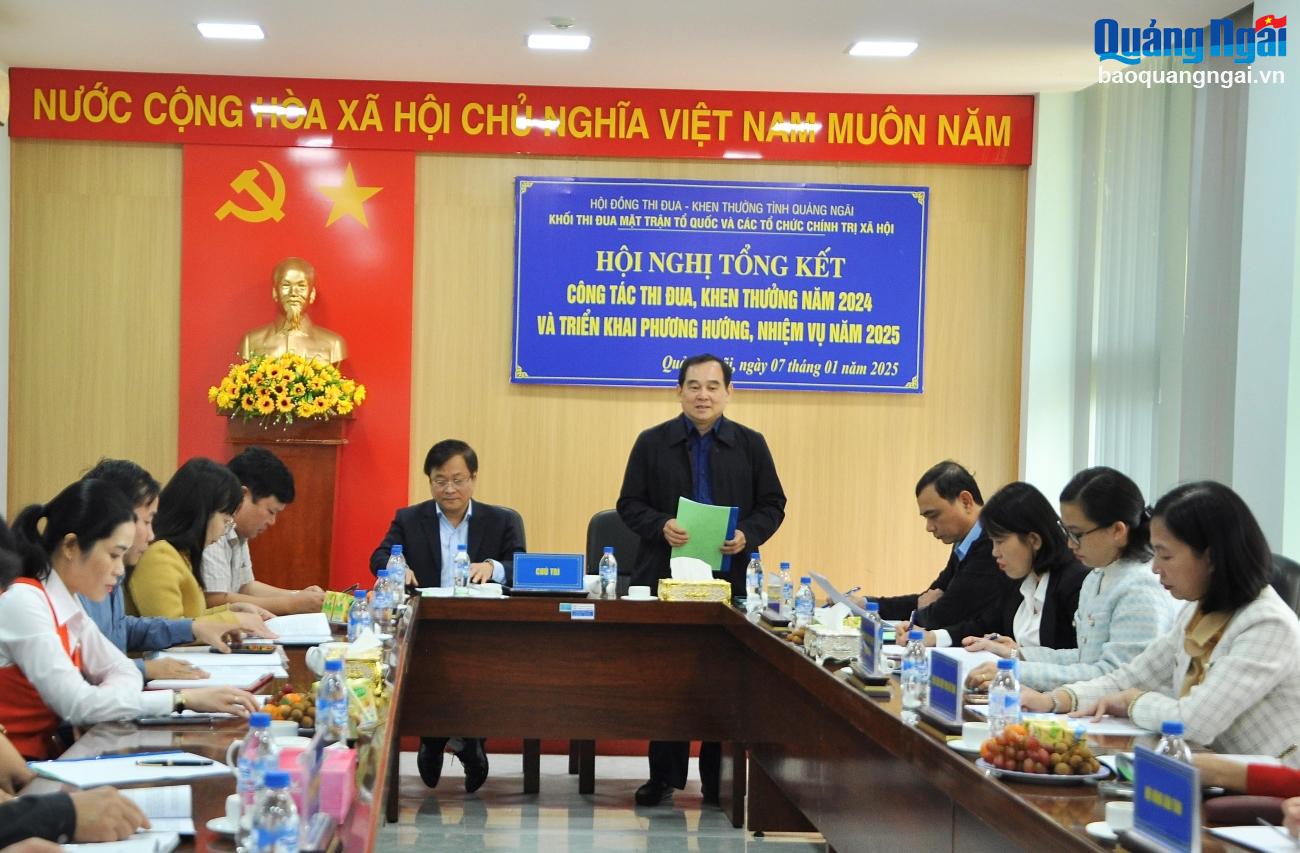 Khối thi đua MTTQ và các tổ chức chính trị - xã hội tỉnh: Triển khai nhiệm vụ năm 2025