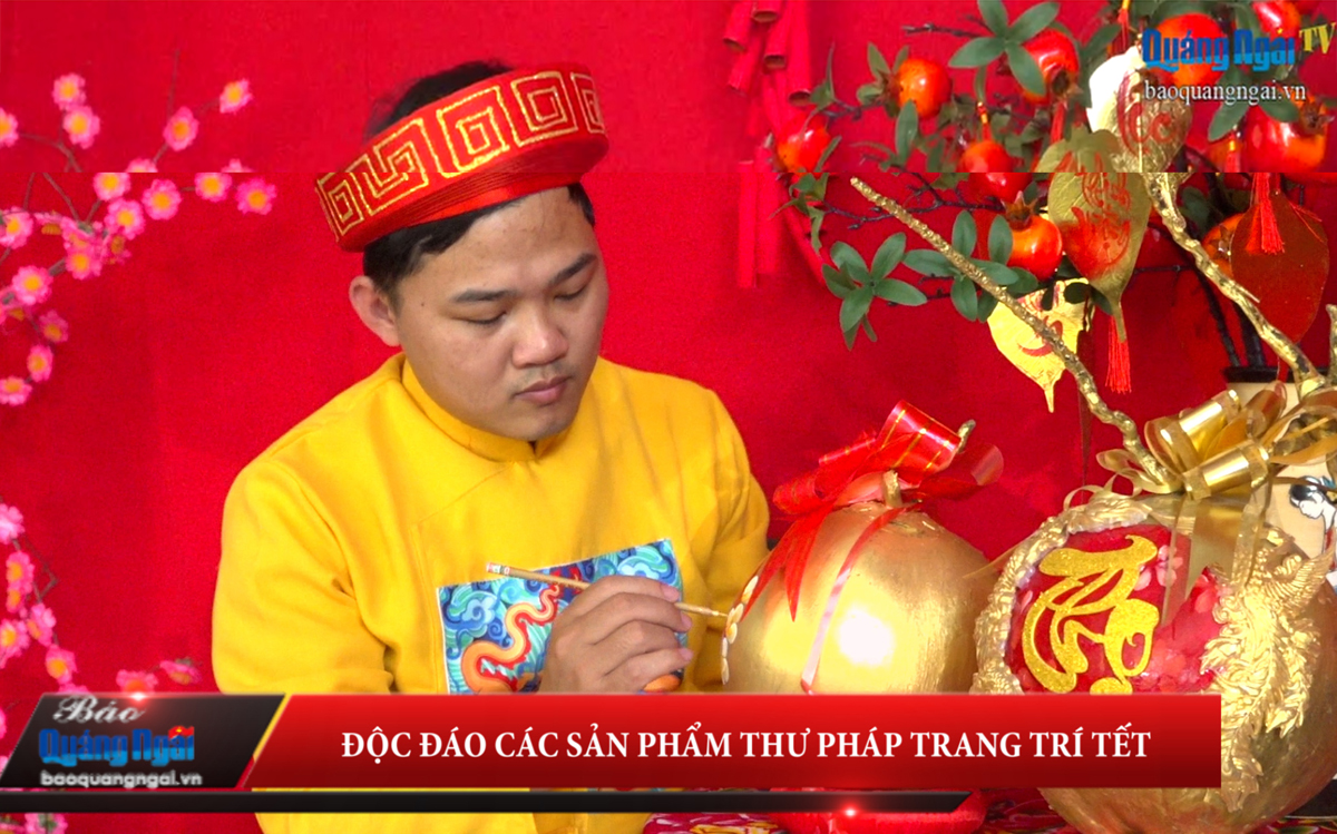 Video: Độc đáo các sản phẩm thư pháp trang trí Tết