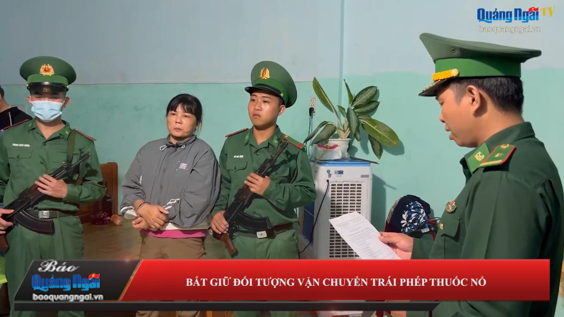 Bắt đối tượng vận chuyển trái phép thuốc nổ