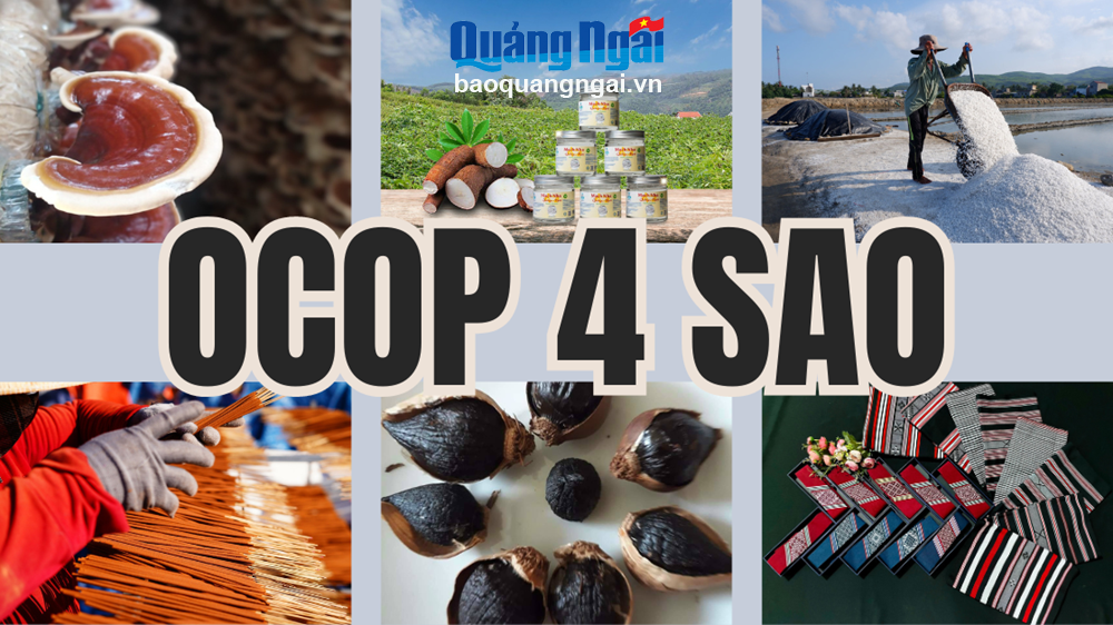 Các sản phẩm đạt chuẩn OCOP 4 sao