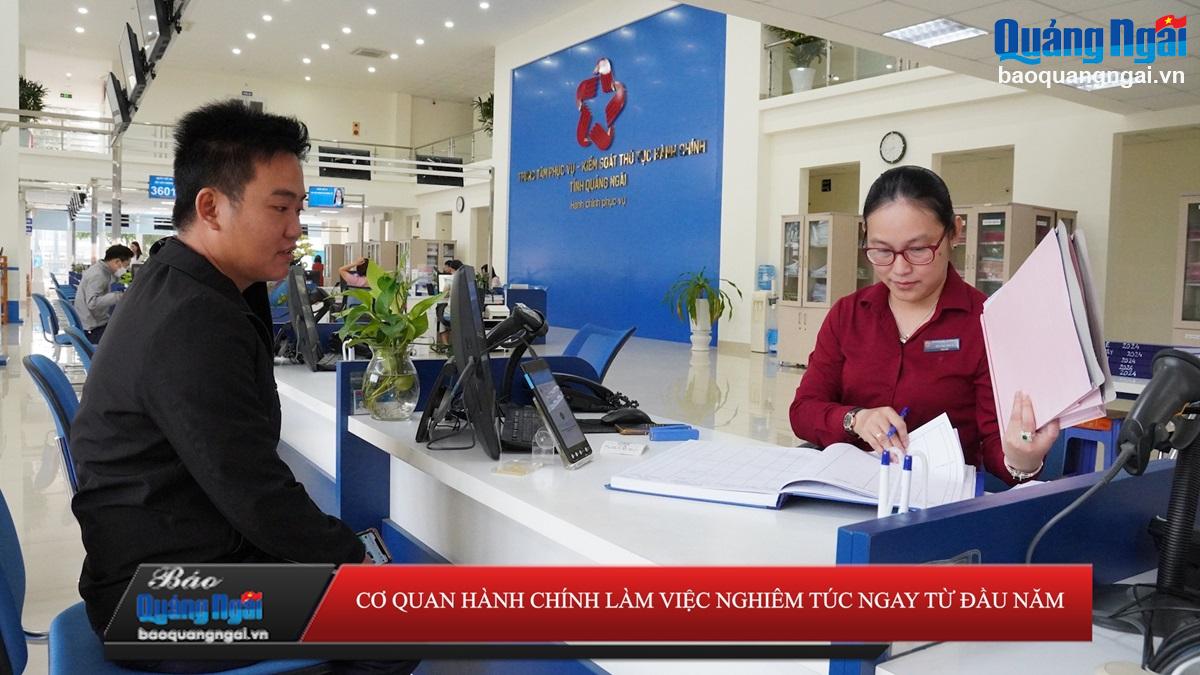  Video: Cơ quan hành chính làm việc nghiêm túc ngay từ ngày đầu năm