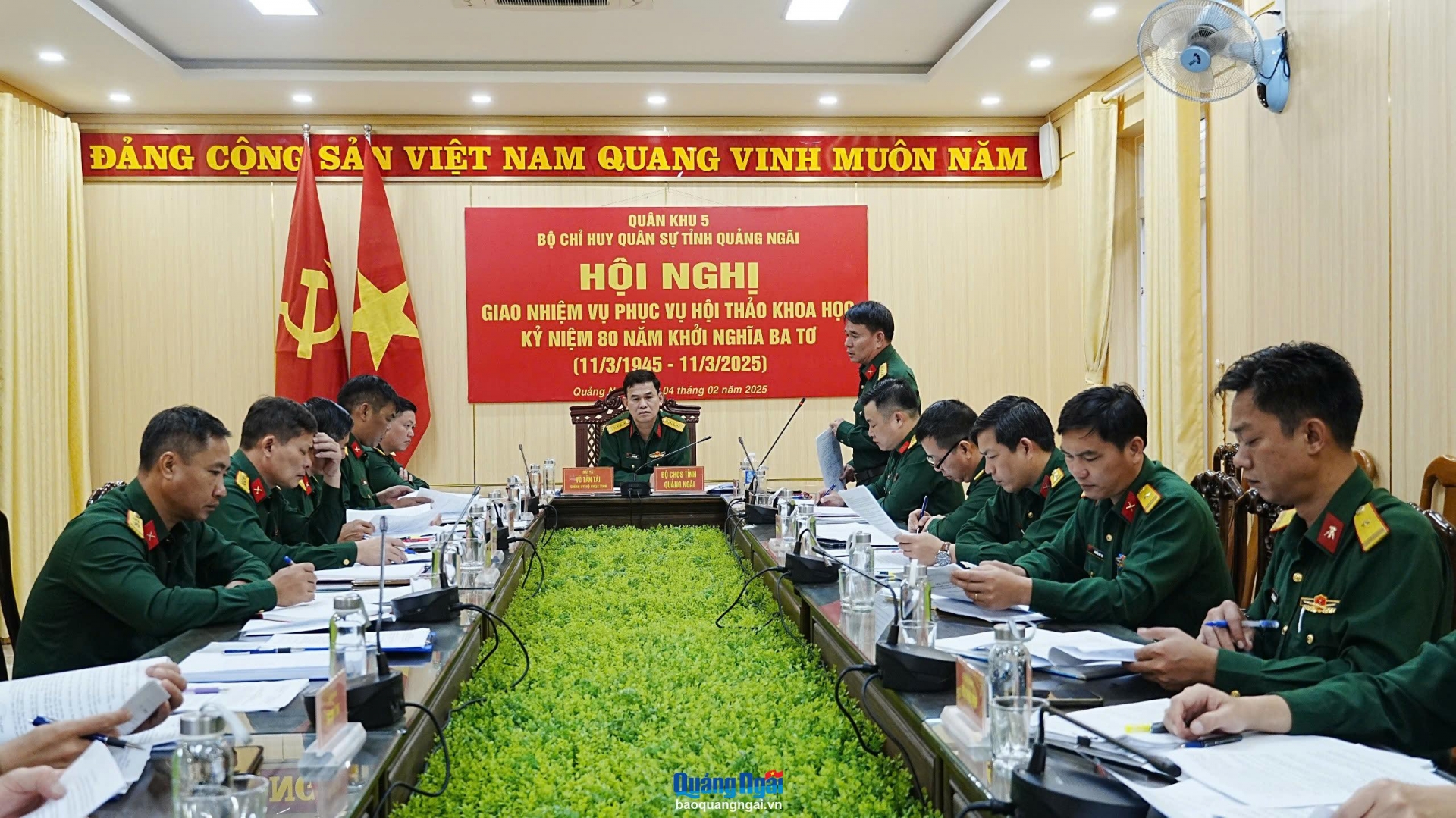 Giao nhiệm vụ phục vụ Hội thảo khoa học Kỷ niệm 80 năm Khởi nghĩa Ba Tơ 
