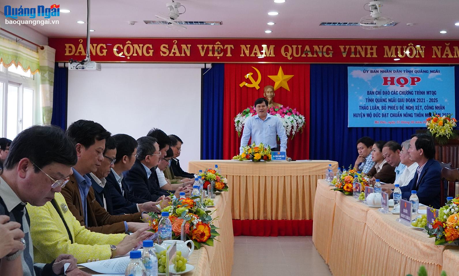 Đề nghị công nhận huyện Mộ Đức đạt chuẩn huyện nông thôn mới