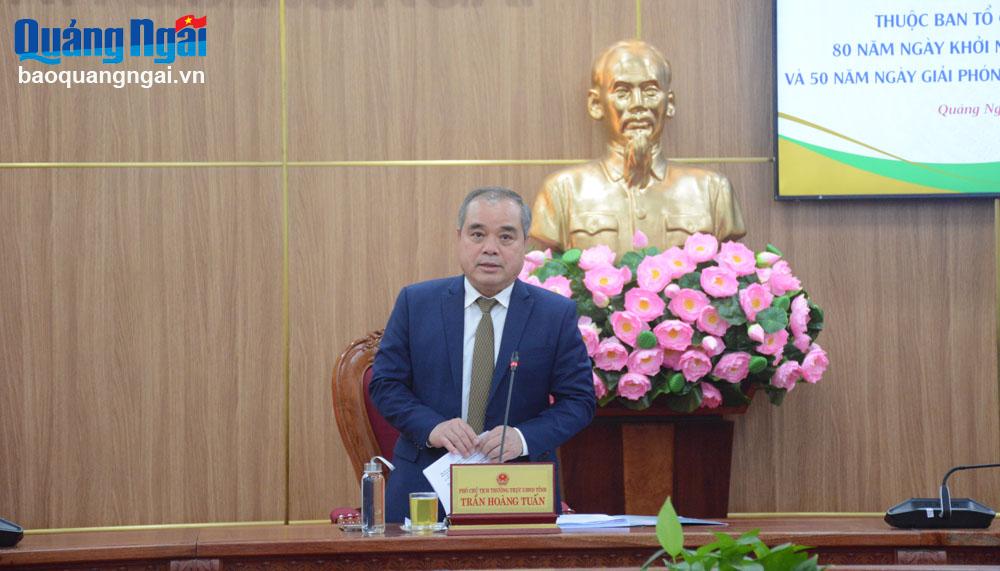 Chuẩn bị tốt công tác an ninh, tuyên truyền Lễ Kỷ niệm 80 năm Ngày Khởi nghĩa Ba Tơ và 50 năm Ngày Giải phóng tỉnh Quảng Ngãi