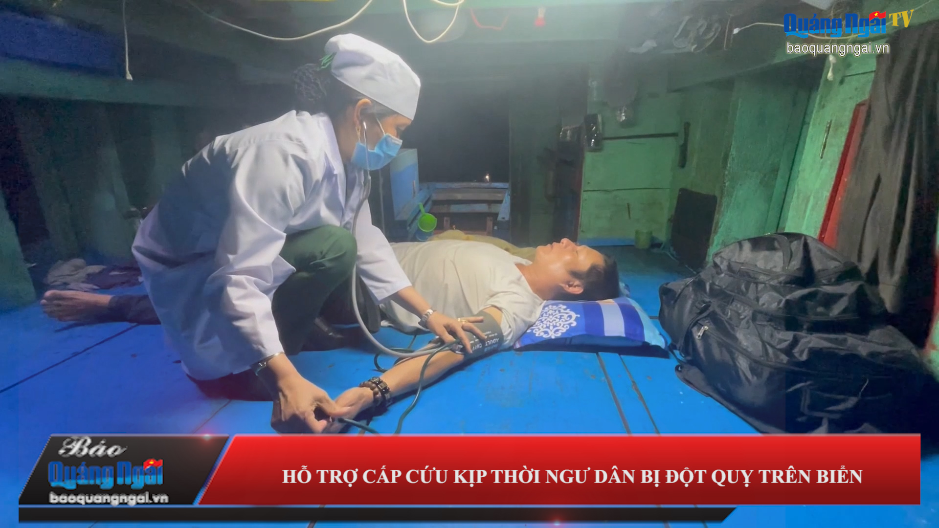 Hỗ trợ cấp cứu kịp thời ngư dân bị đột quỵ trên biển