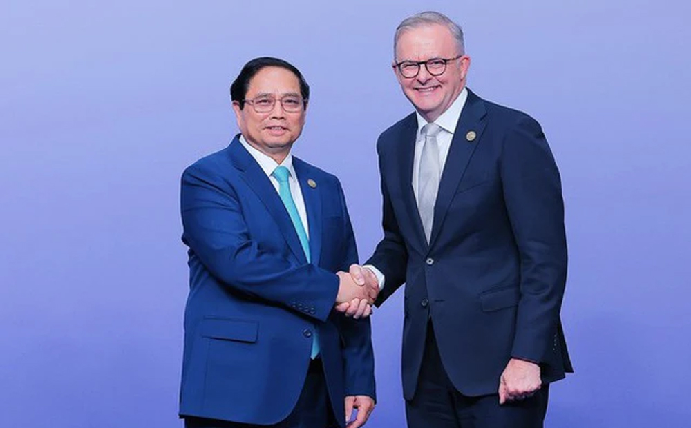Thủ tướng Anthony Albanese chủ trì lễ đón Thủ tướng Phạm Minh Chính thăm chính thức Australia