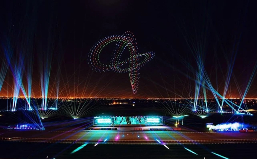 Trình diễn ánh sáng nghệ thuật tại lễ khai mạc Năm du lịch quốc gia Điện Biên và Lễ hội Hoa Ban