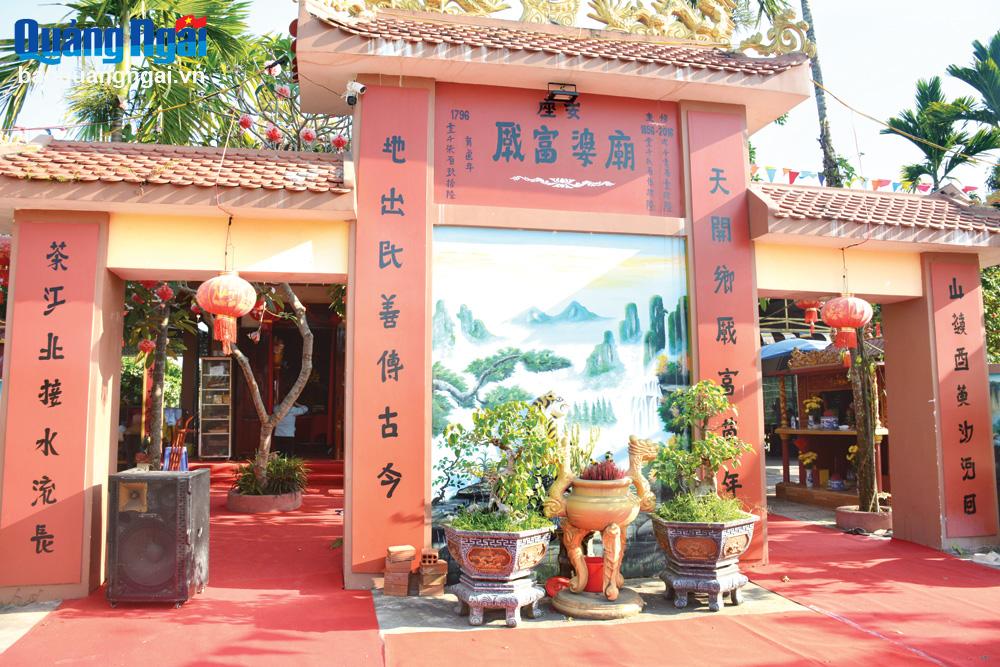 Miếu Bà Phú Thạnh có niên đại hơn 200 năm