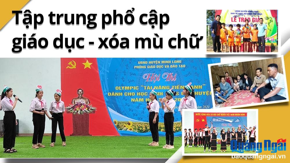 Tập trung phổ cập giáo dục- xóa mù chữ