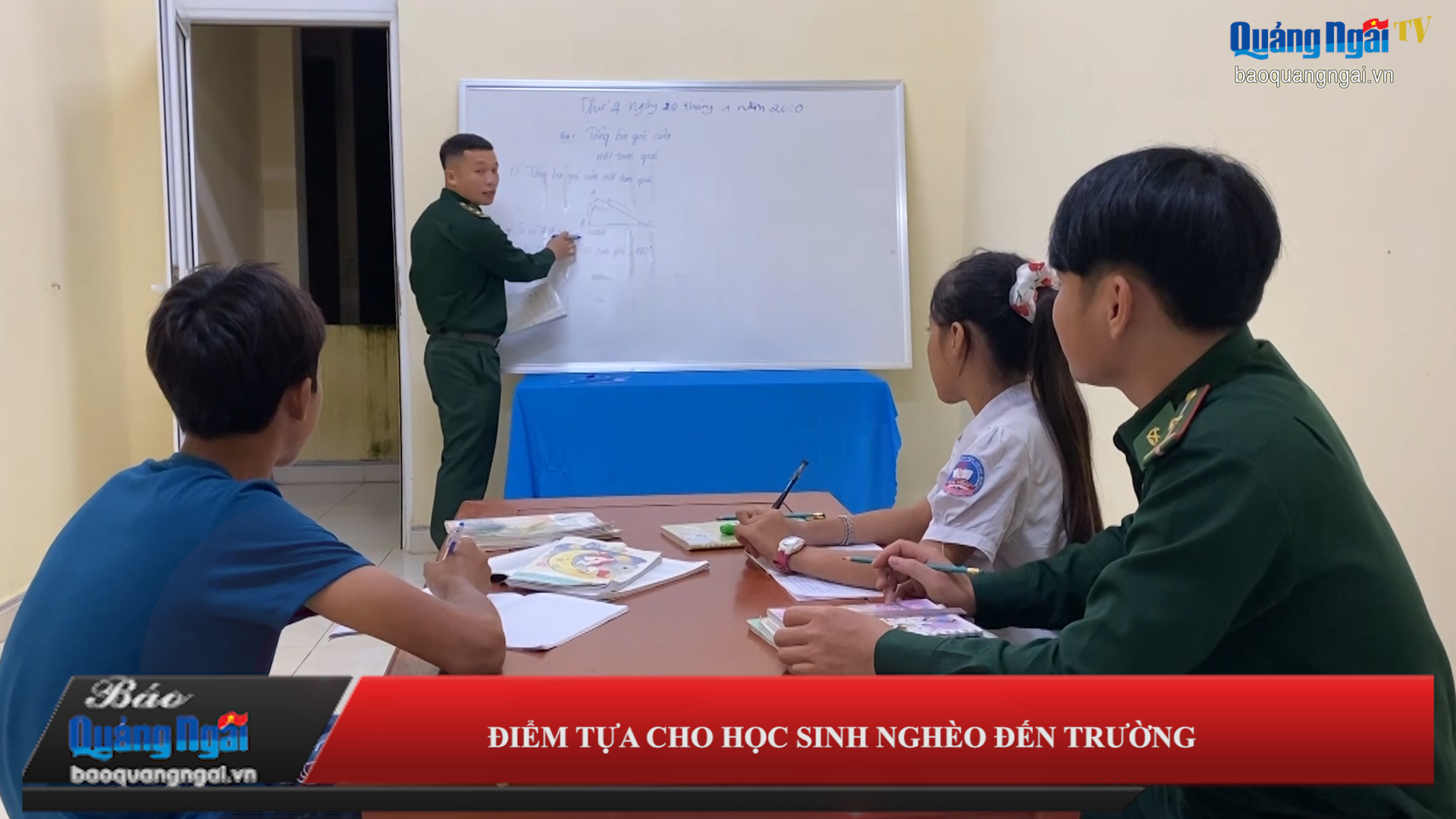 [Video]. Điểm tựa cho học sinh nghèo đến trường
