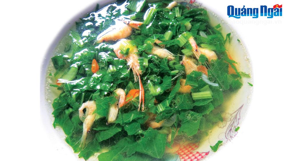 Ngọt lành canh cải nấu với tép 