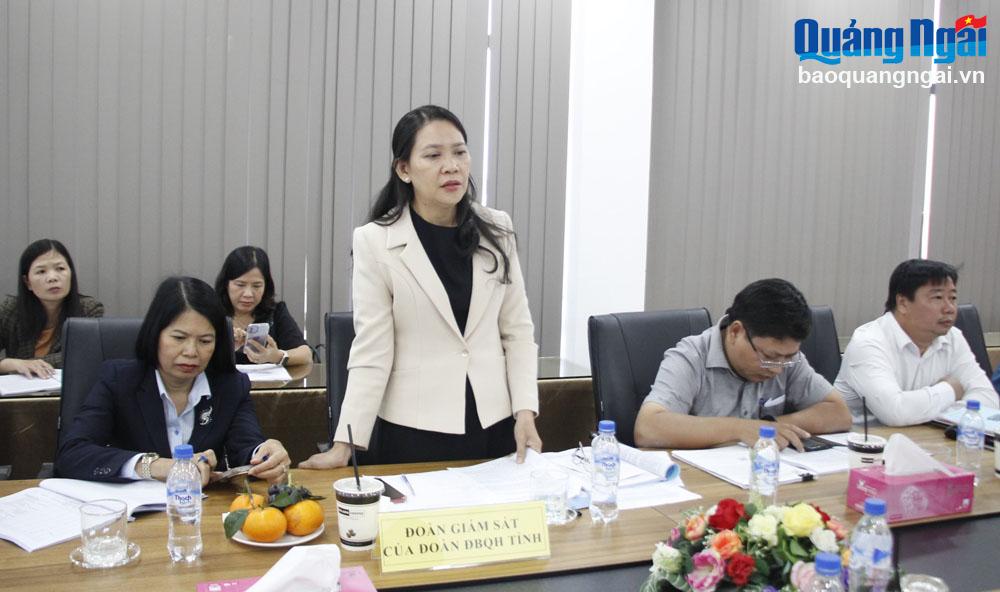 Đoàn ĐBQH tỉnh giám sát tại Sở Xây dựng