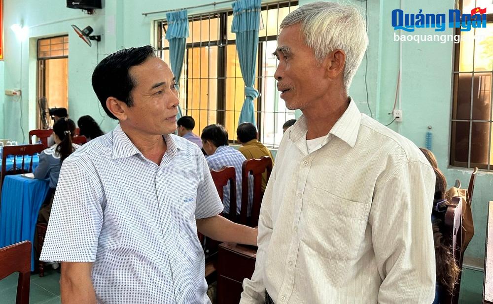 Bí thư Huyện ủy Tư Nghĩa đối thoại với nhân dân xã Nghĩa Thắng