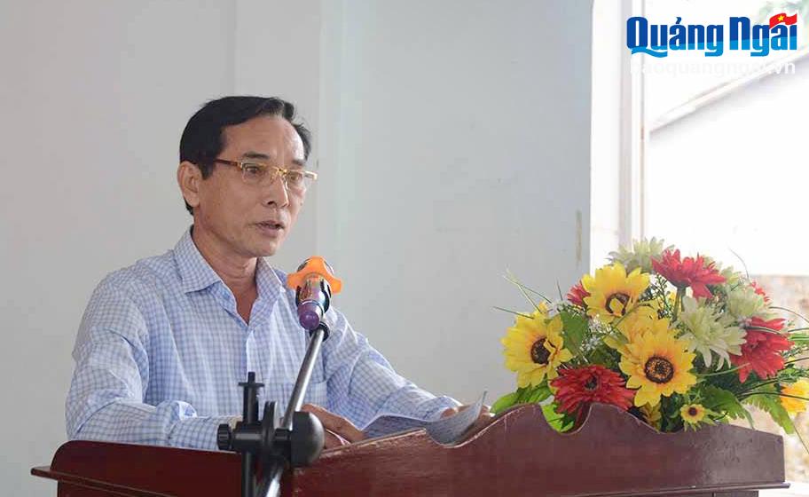 Bí thư Huyện ủy Tư Nghĩa đối thoại với nhân dân xã Nghĩa Hòa