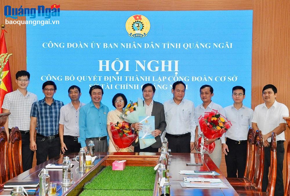 Thành lập Công đoàn cơ sở Sở Tài chính nhiệm kỳ 2025- 2028