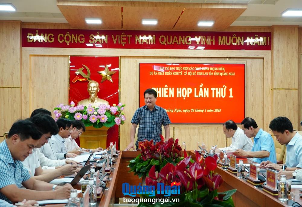 Phiên họp lần thứ nhất Ban Chỉ đạo thực hiện các công trình trọng điểm