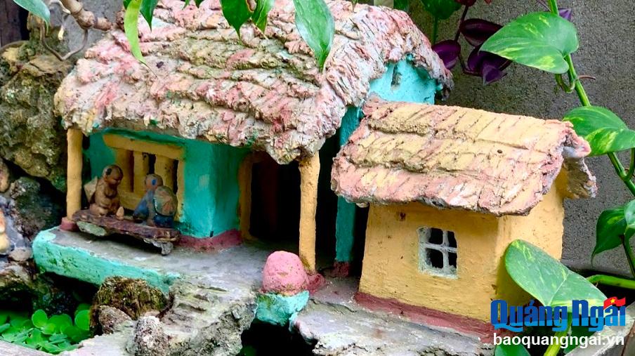 Cụ ông đam mê chế tác mô hình tiểu cảnh nhà xưa