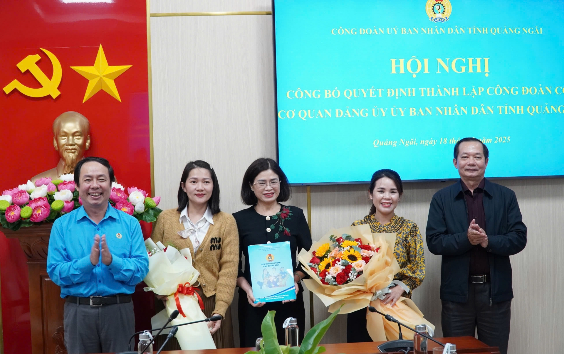 Thành lập Công đoàn cơ sở Cơ quan Đảng ủy UBND tỉnh