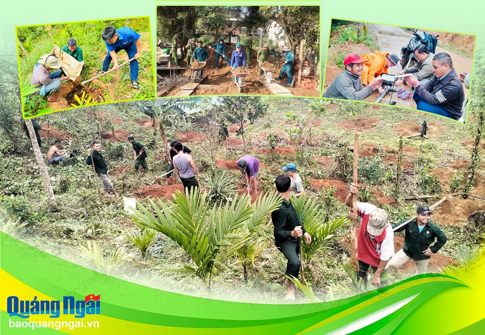 Dưới chân núi Mum 