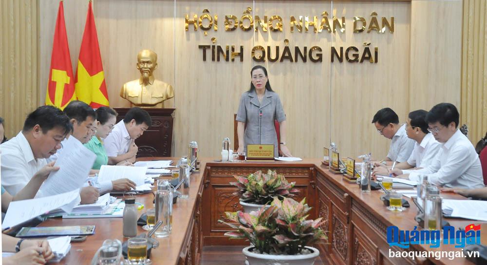 Cho ý kiến một số nội dung trình Kỳ họp thứ 22 HĐND tỉnh