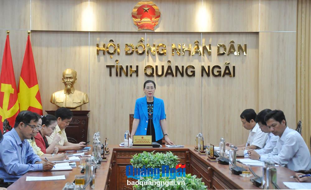 Cho ý kiến một số nội dung về hoạt động của HĐND tỉnh