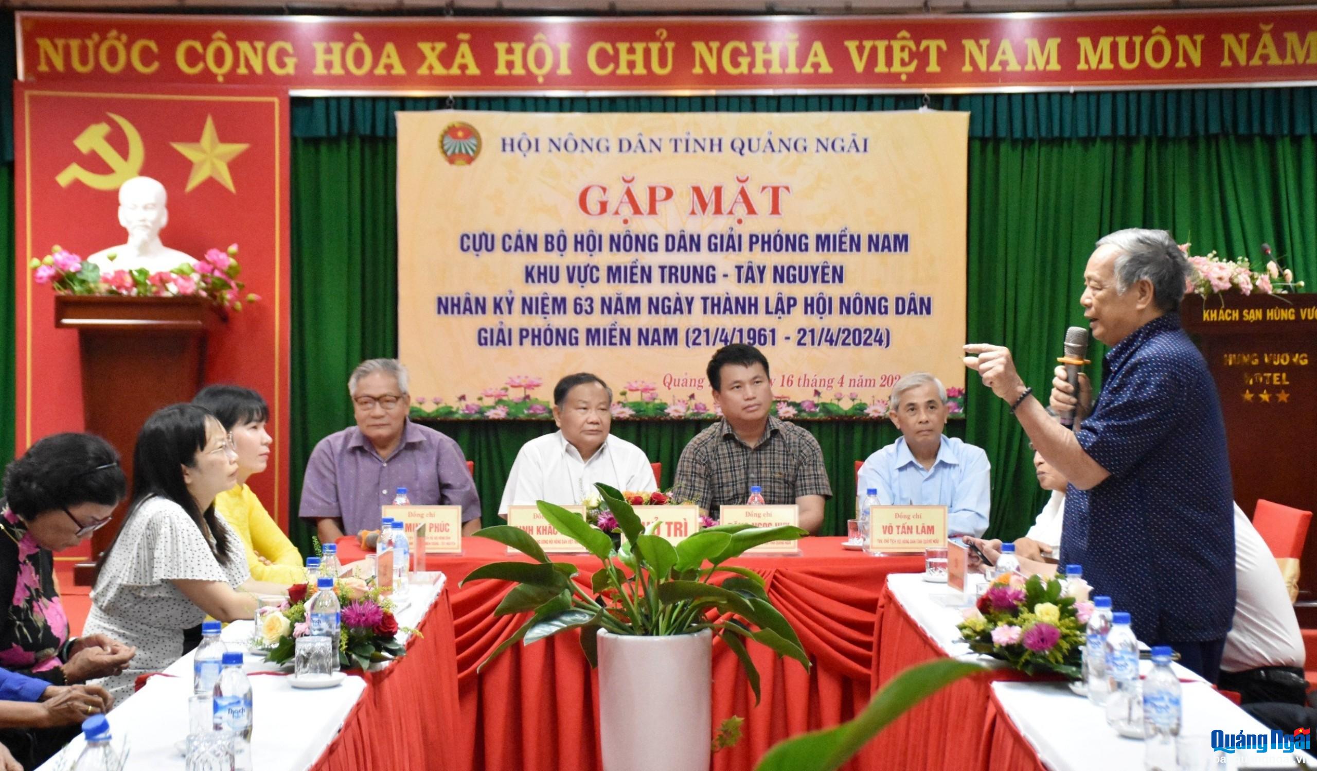 Gặp mặt cựu cán bộ Hội Nông dân giải phóng miền Nam khu vực miền Trung – Tây Nguyên