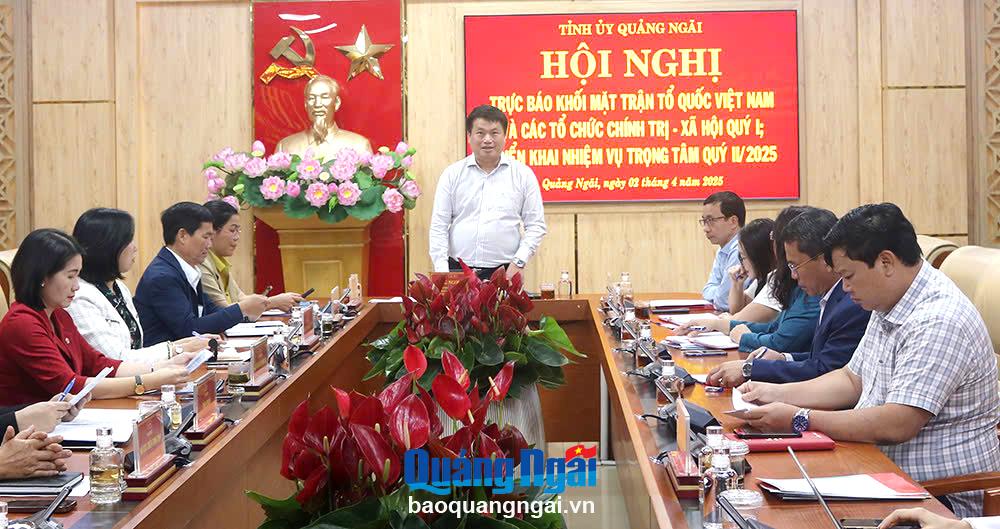 Hội nghị trực báo Khối Mặt trận Tổ quốc Việt Nam và các tổ chức chính trị - xã hội tỉnh