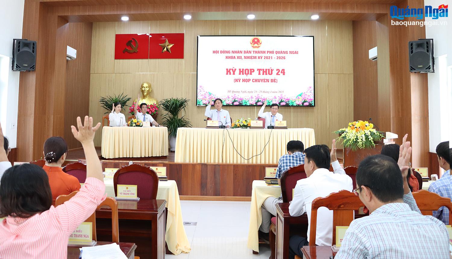 HĐND TP.Quảng Ngãi thông qua nghị quyết về sắp xếp đơn vị hành chính cấp xã