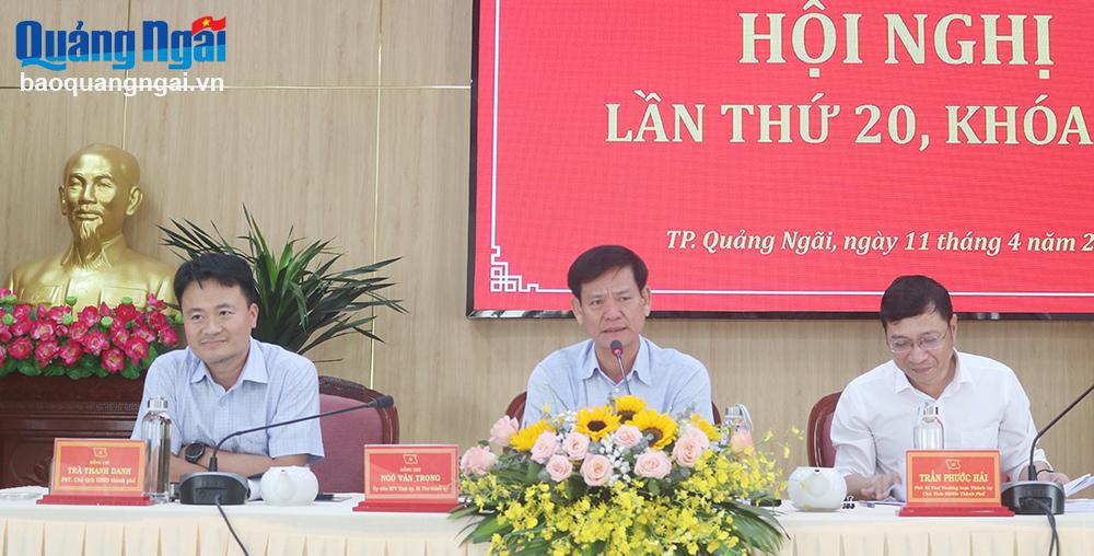 Thành ủy Quảng Ngãi tổ chức Hội nghị lần thứ 20, khóa XVI