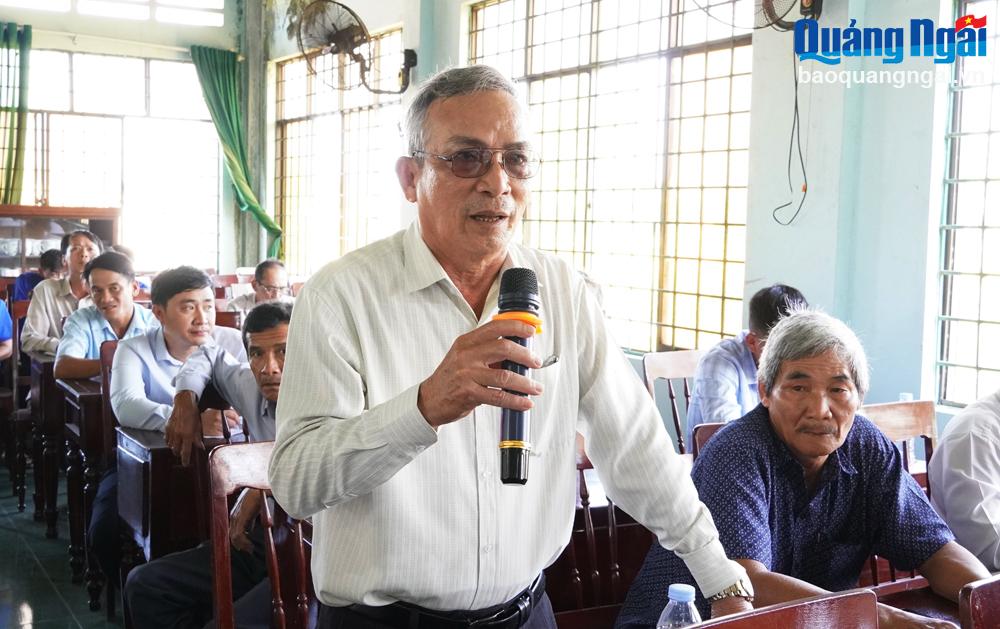 Đoàn ĐBQH tỉnh tiếp xúc cử tri xã Phổ Thuận