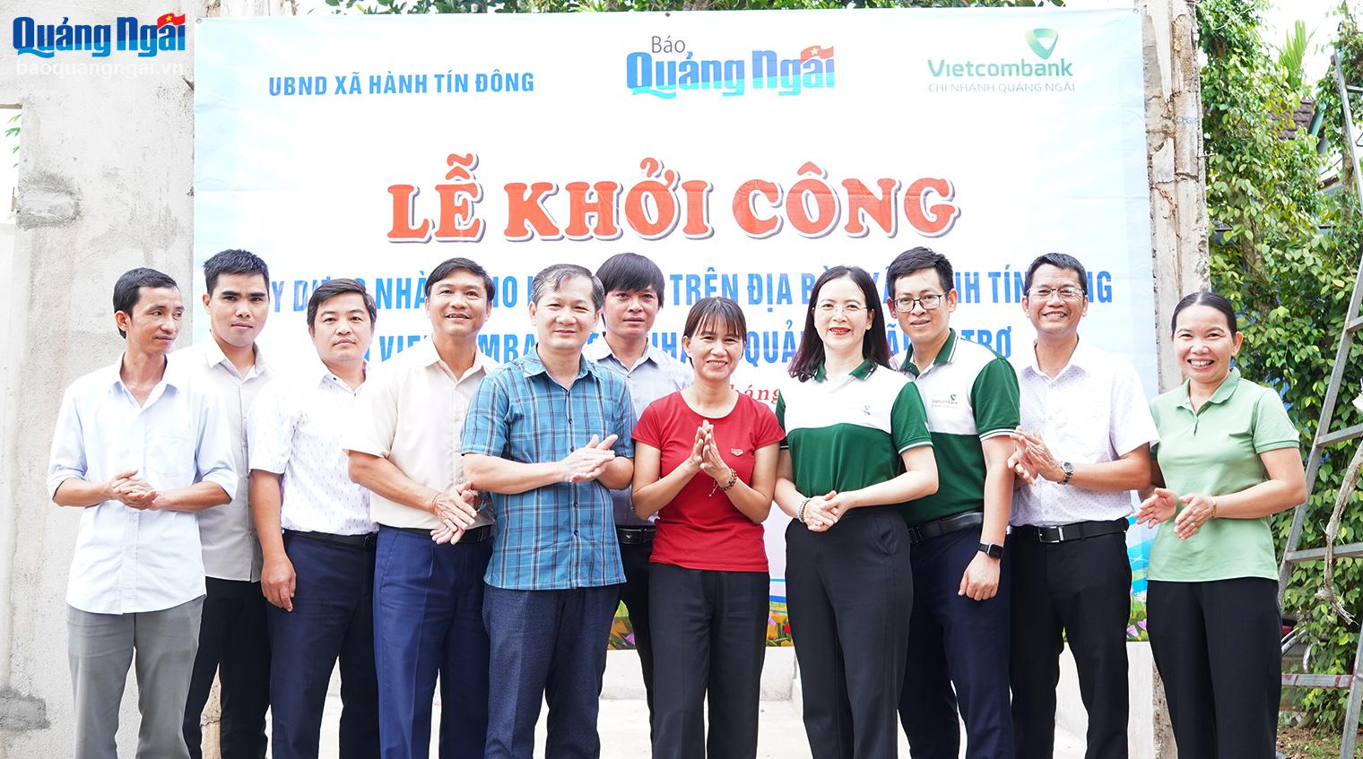 Báo Quảng Ngãi phối hợp khởi công xây nhà cho hộ nghèo