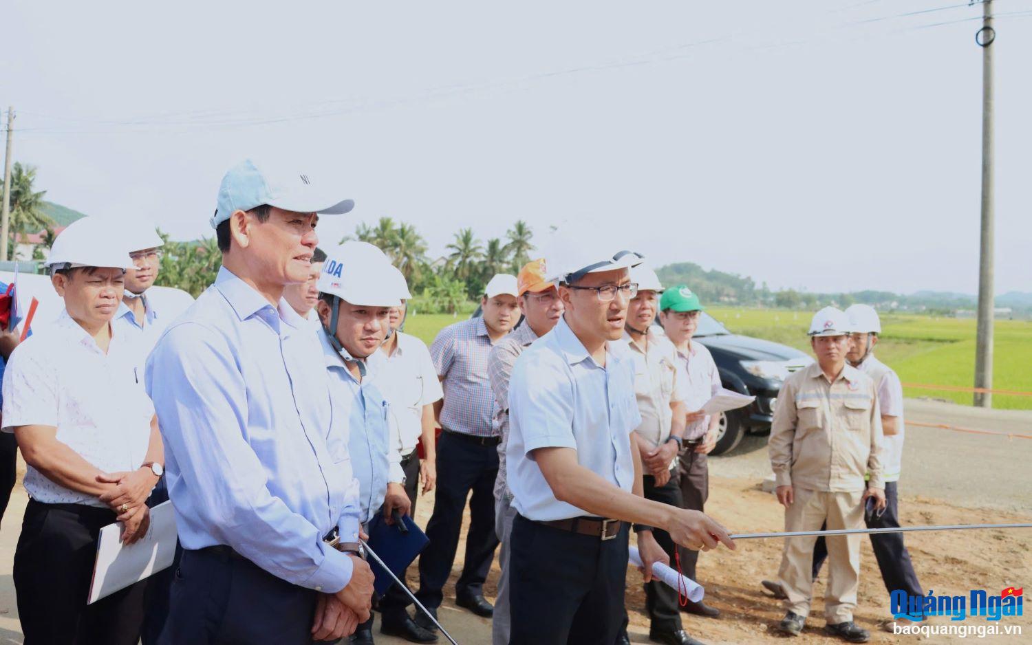 Bí thư Thành ủy Quảng Ngãi Ngô Văn Trọng kiểm tra các dự án trên địa bàn