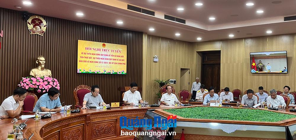 Hội nghị trực tuyến về các nội dung liên quan đến đất đai