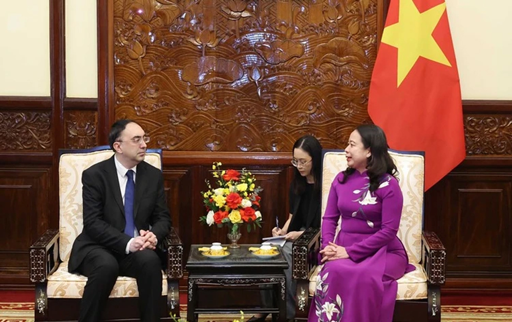 Quyền Chủ tịch nước Võ Thị Ánh Xuân tiếp các Đại sứ trình Quốc thư