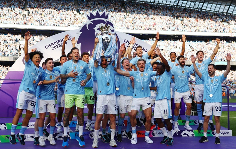 Man City đăng quang vô địch Premier League 2023-2024