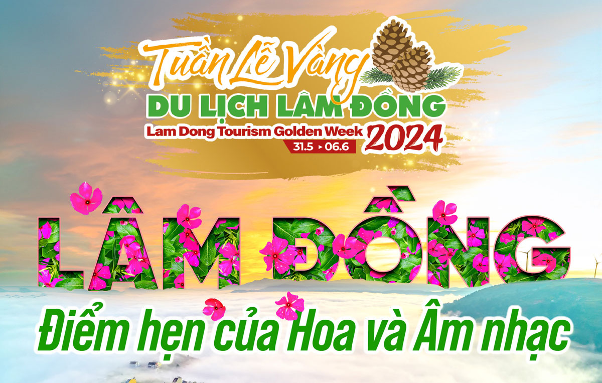 [Infographic]. Nhiều sự kiện hấp dẫn tại Tuần lễ Vàng du lịch Lâm Đồng 2024