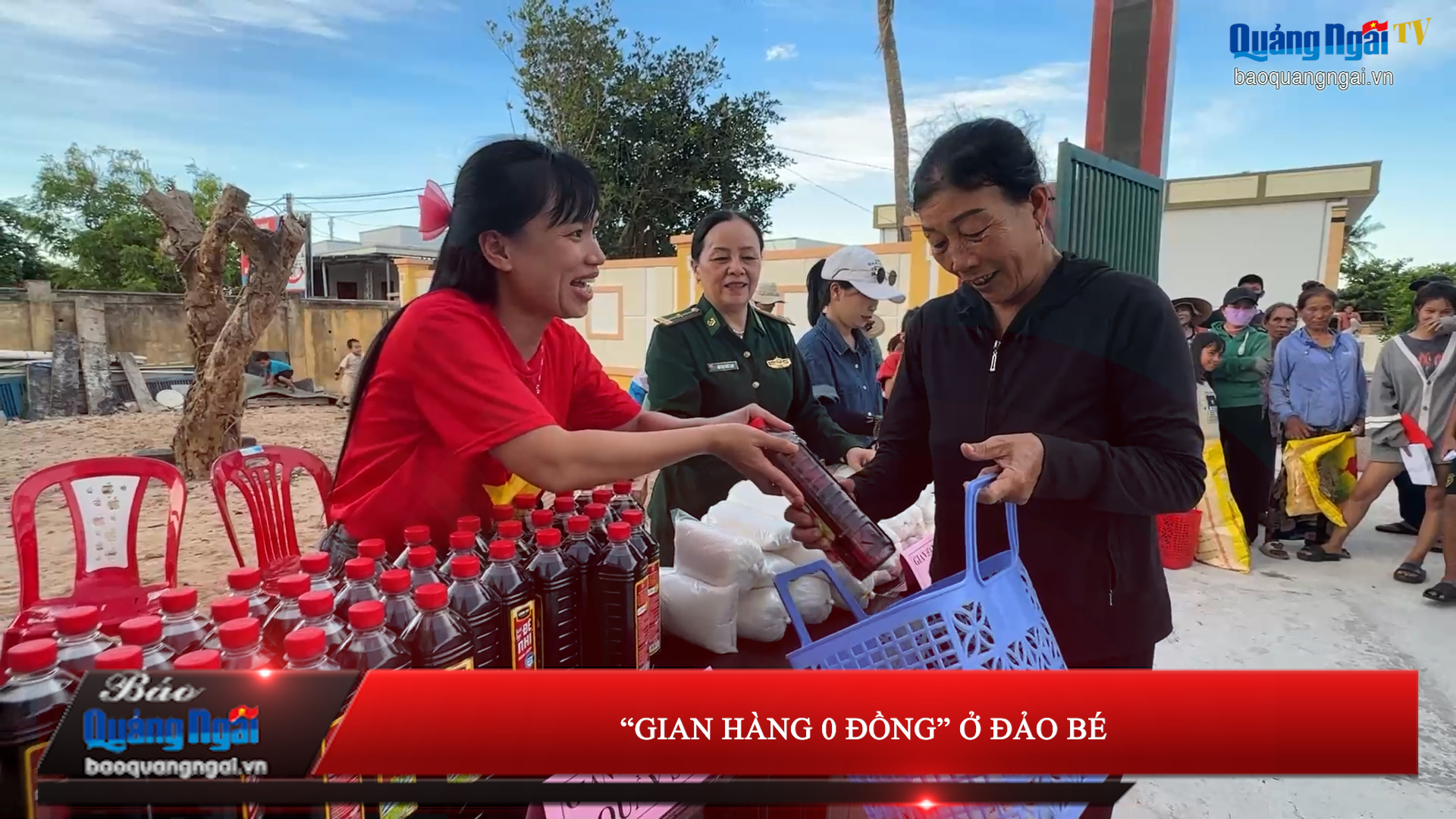 [Video]. Gian hàng 0 đồng ở đảo Bé