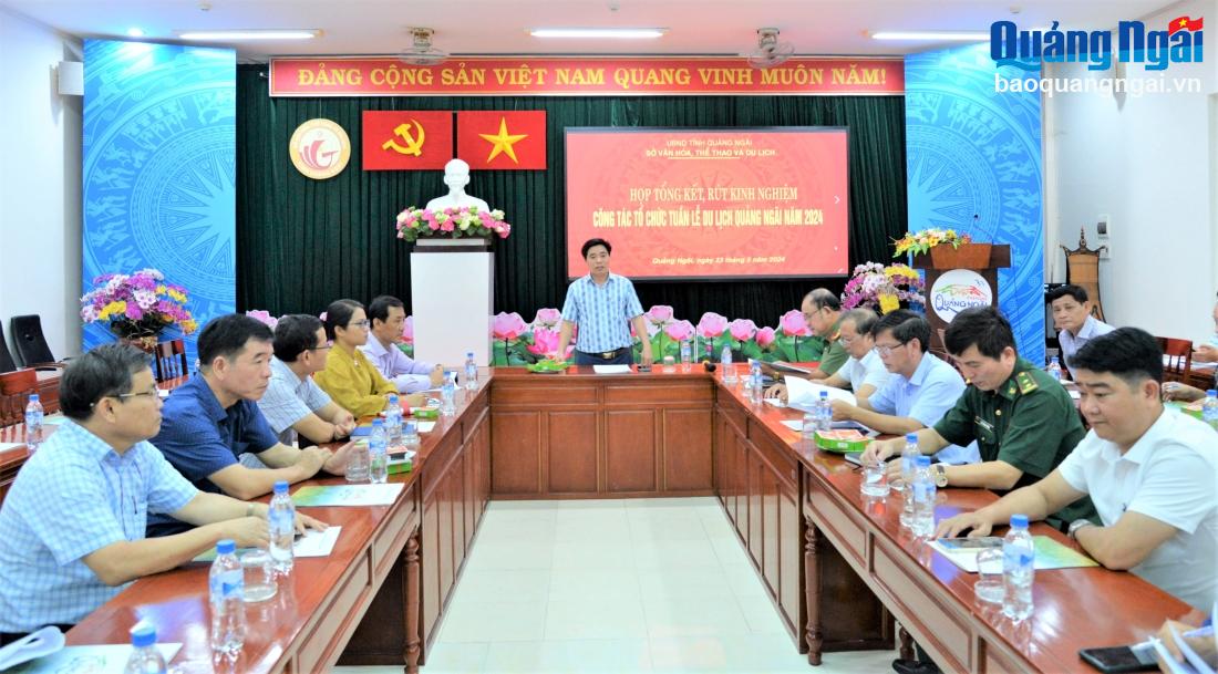 Họp tổng kết Tuần lễ Du lịch Quảng Ngãi năm 2024