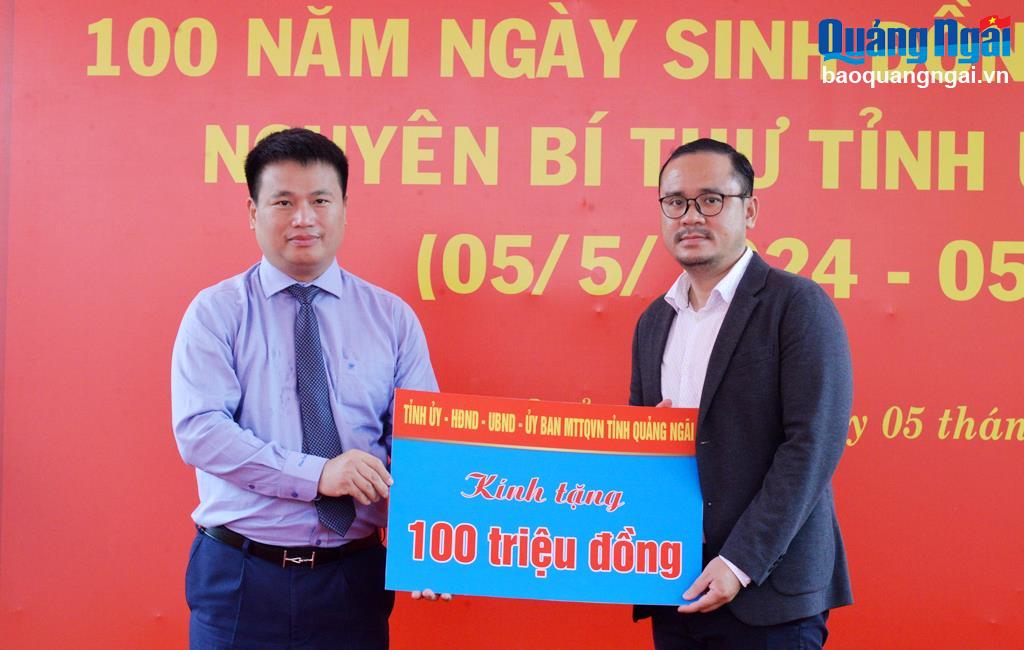 Kỷ niệm 100 năm ngày sinh đồng chí Lê Tấn Tỏa