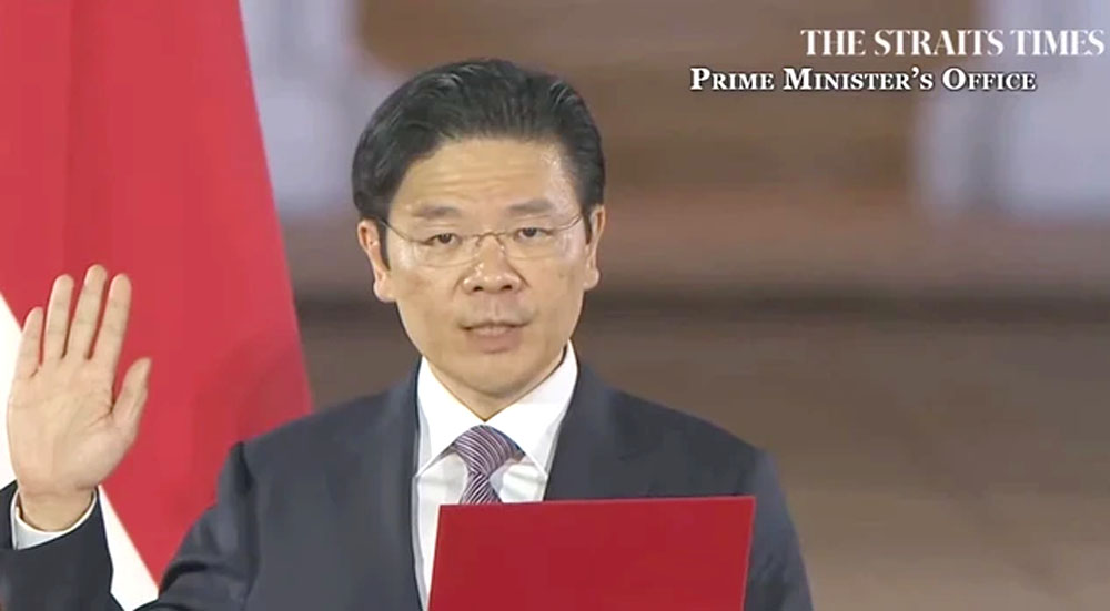 Ông Lawrence Wong tuyên thệ nhậm chức thủ tướng Singapore