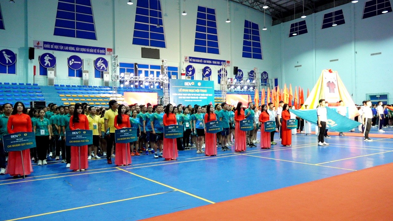 Khai mạc Hội thao các Công đoàn cơ sở BIDV khu vực Nam Trung Bộ