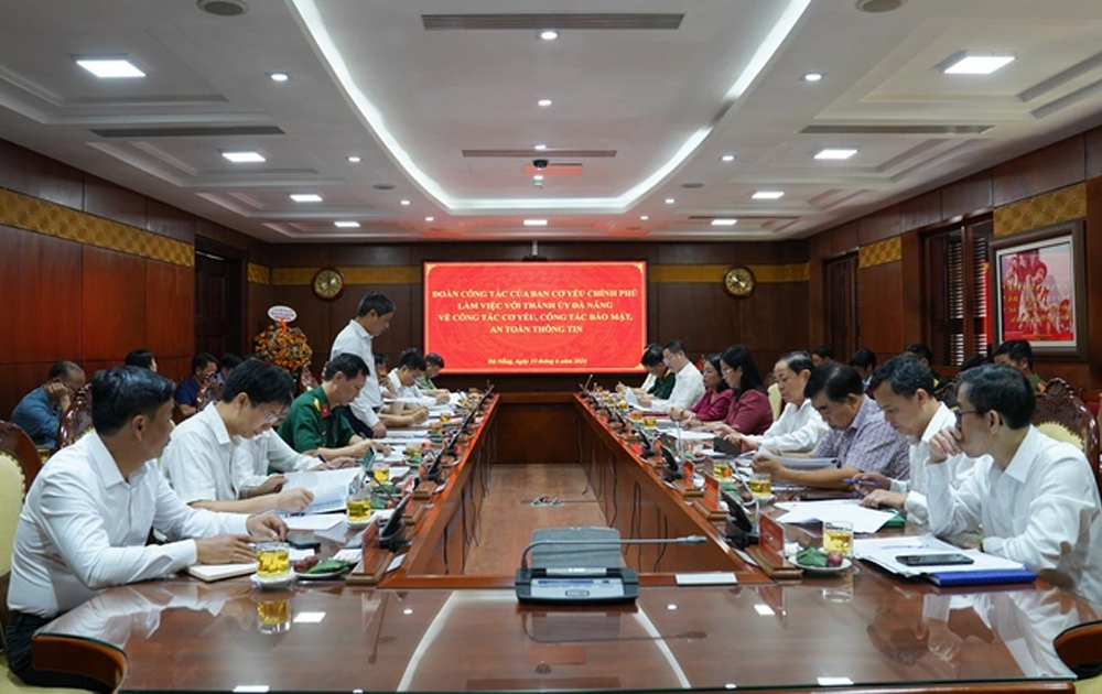 Ban Cơ yếu Chính phủ làm việc với Đà Nẵng về công tác bảo mật và an toàn thông tin