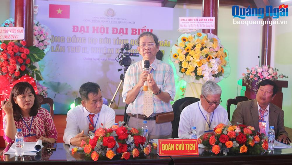 Đại hội đại biểu Cộng đồng họ Bùi tỉnh Quảng Ngãi lần thứ II