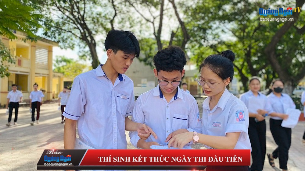 [Video]. Thí sinh kết thúc ngày thi đầu tiên