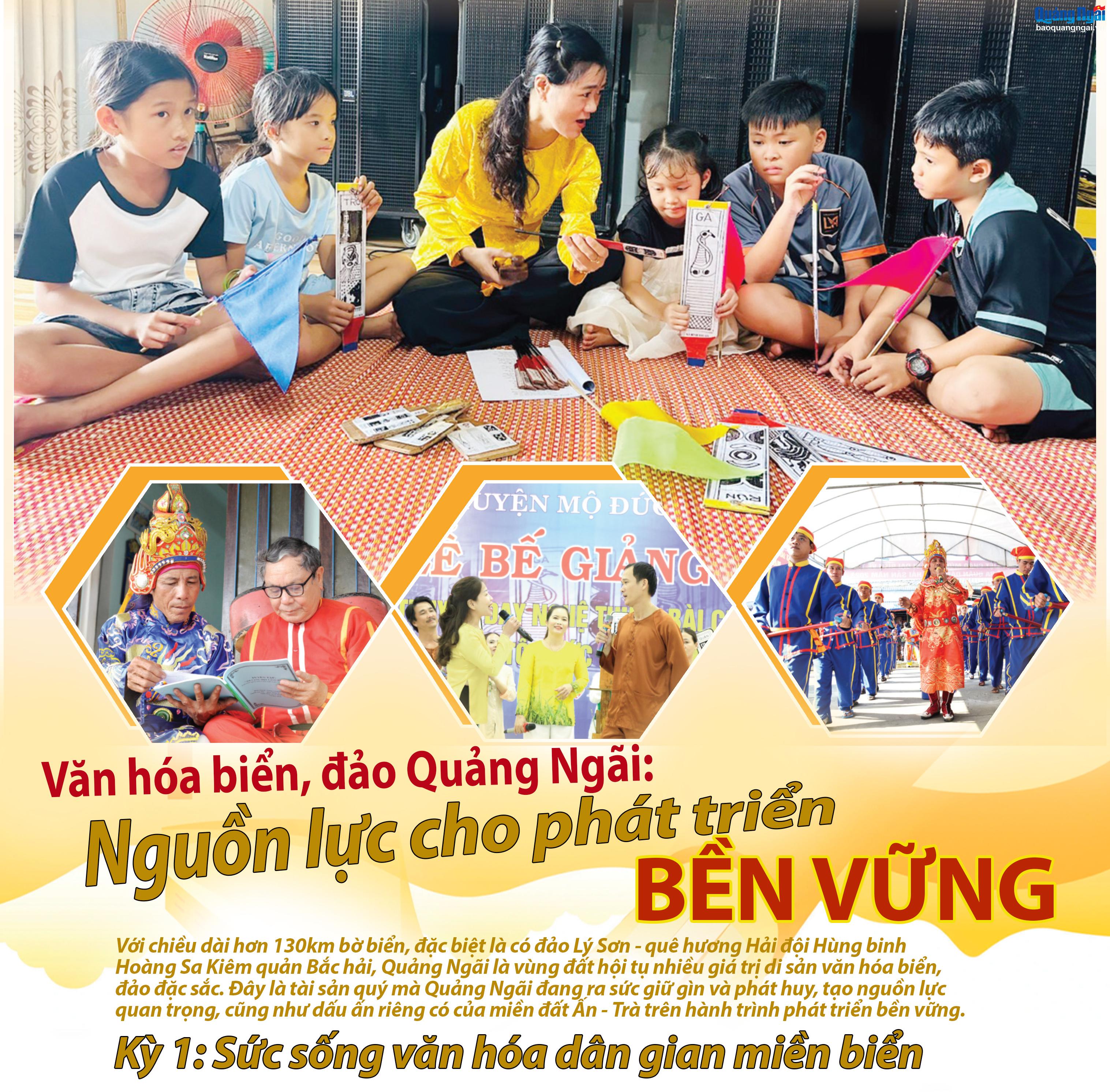 Văn hóa biển, đảo Quảng Ngãi: Nguồn lực cho phát triển bền vững