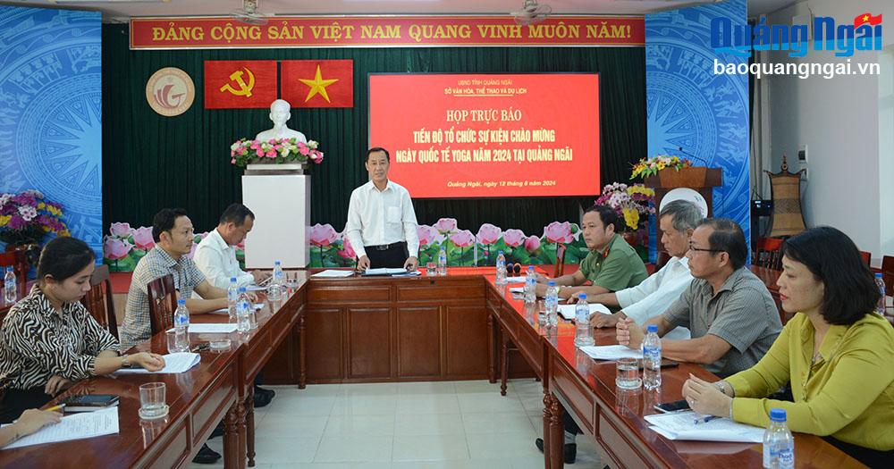 Họp bàn công tác tổ chức sự kiện chào mừng Ngày Quốc tế Yoga 