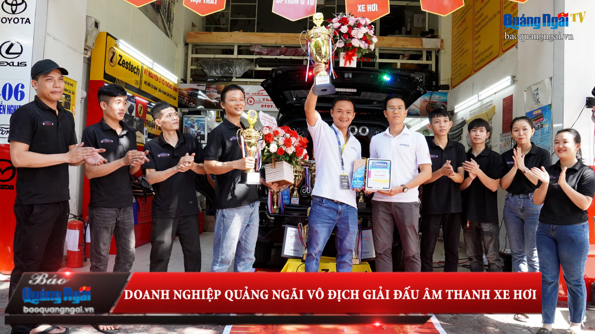 [Video]. Doanh nghiệp Quảng Ngãi vô địch giải đấu âm thanh xe hơi