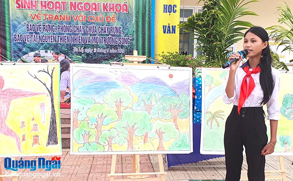 Vẽ tranh tuyên truyền bảo vệ rừng