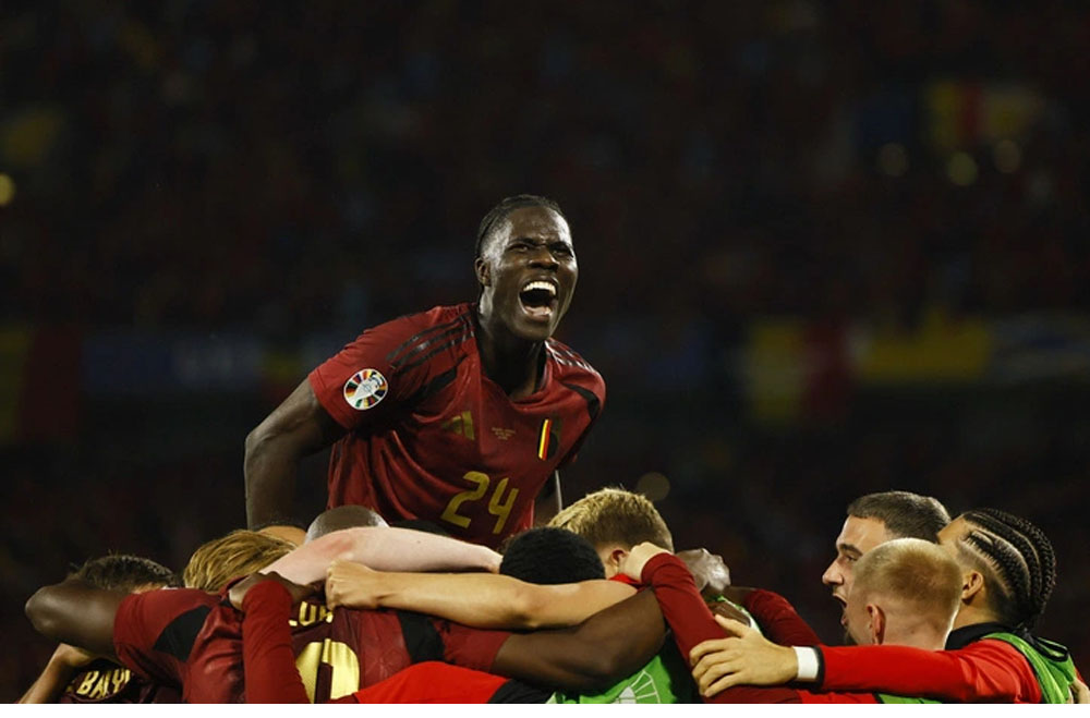 Tuyển Bỉ đánh bại Romania 2-0 tại Euro 2024